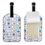 Leather Luggage Tag - Mahjong tiles