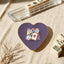 Heart Ceramic Mahjong Dice Tray - Dot Bam Crak