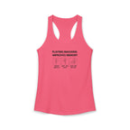 Women's Racerback Tank - Mahjong Improves Memory