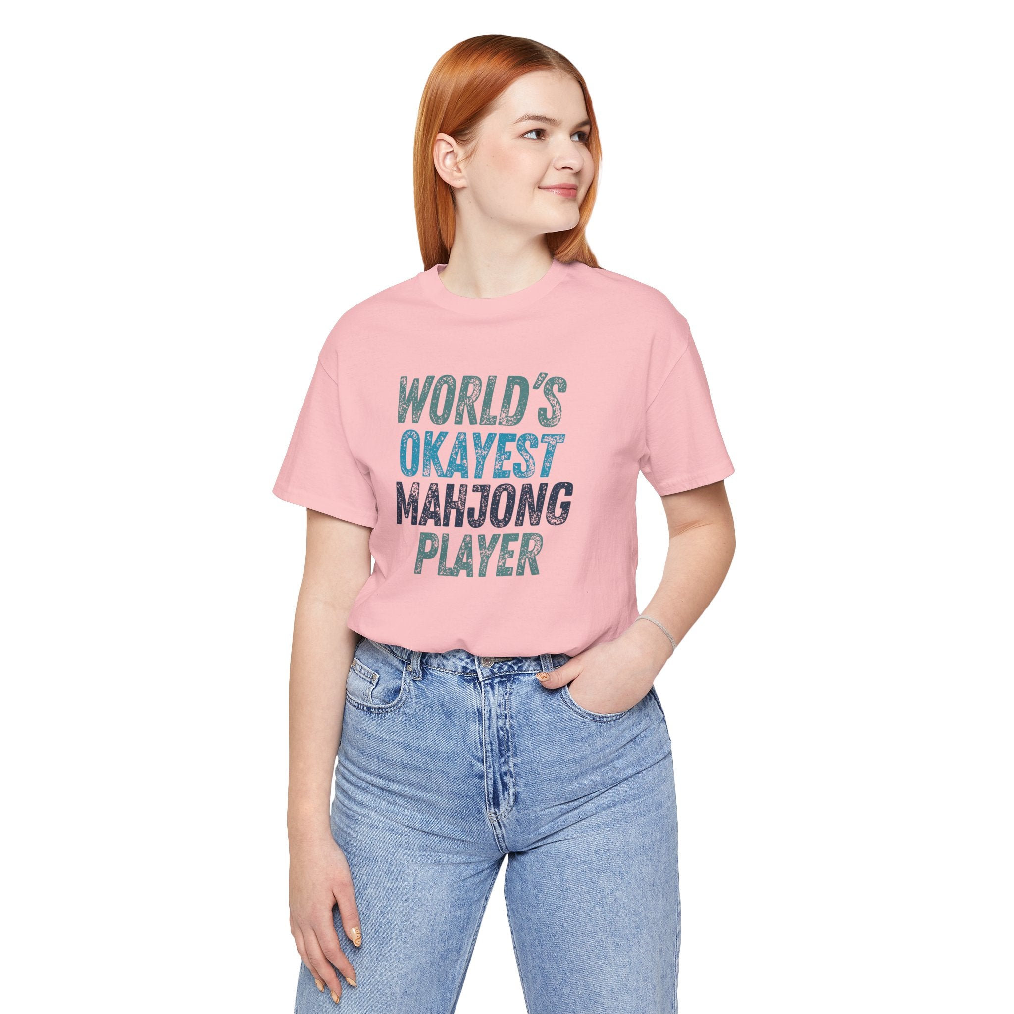 T-Shirt - World's Okayest Mahjong Player (Bella+Canvas - Unisex)