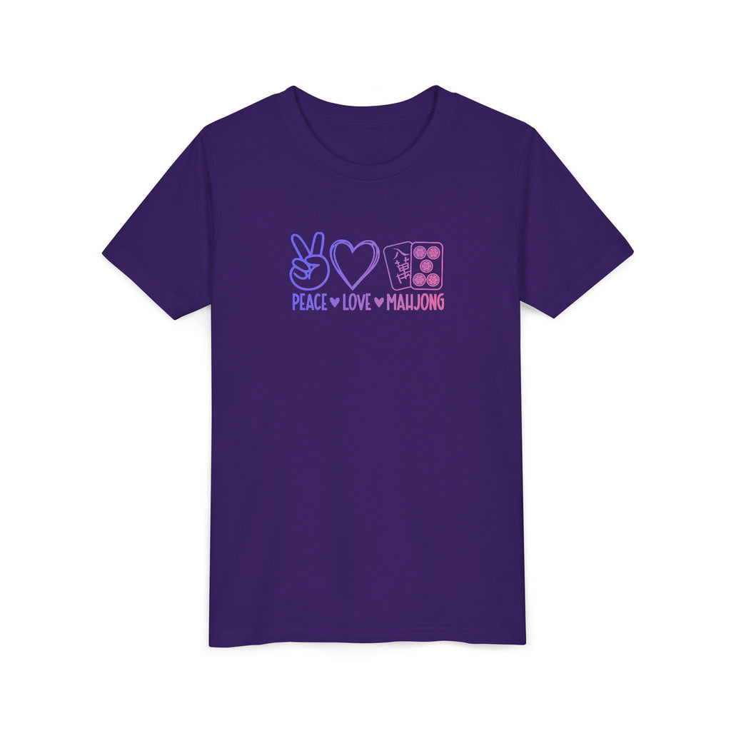 Youth Tee - Peace Love Mahjong