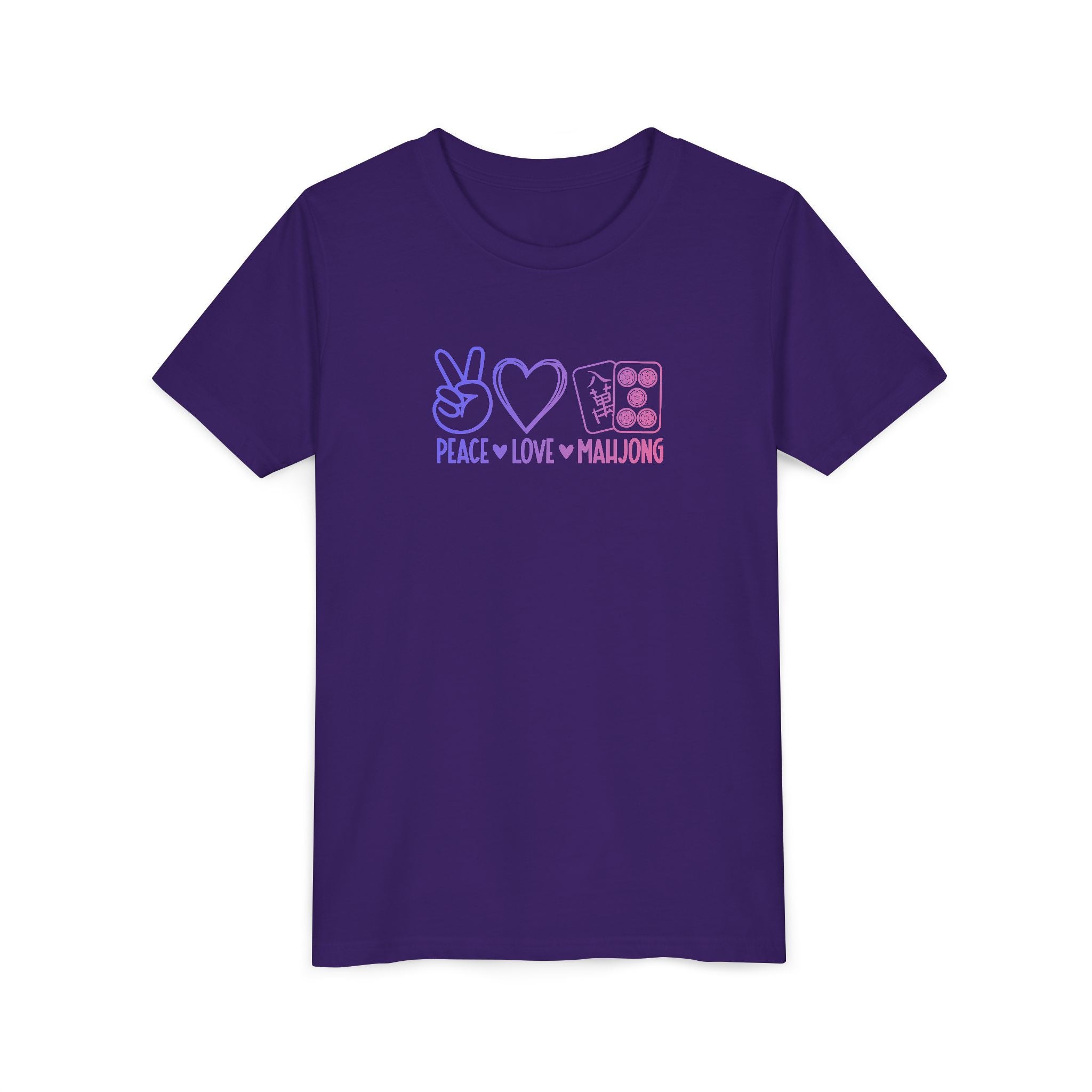 Youth Tee - Peace Love Mahjong