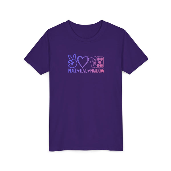 Youth Tee - Peace Love Mahjong