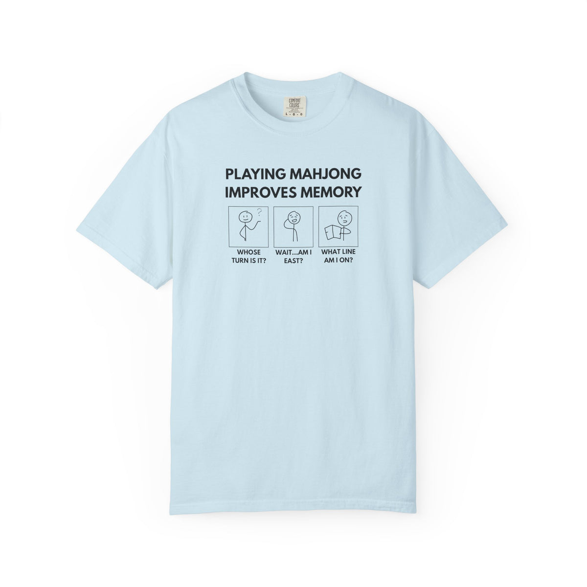 T-Shirt - Mahjong Improves Memory (Comfort Colors - Unisex)