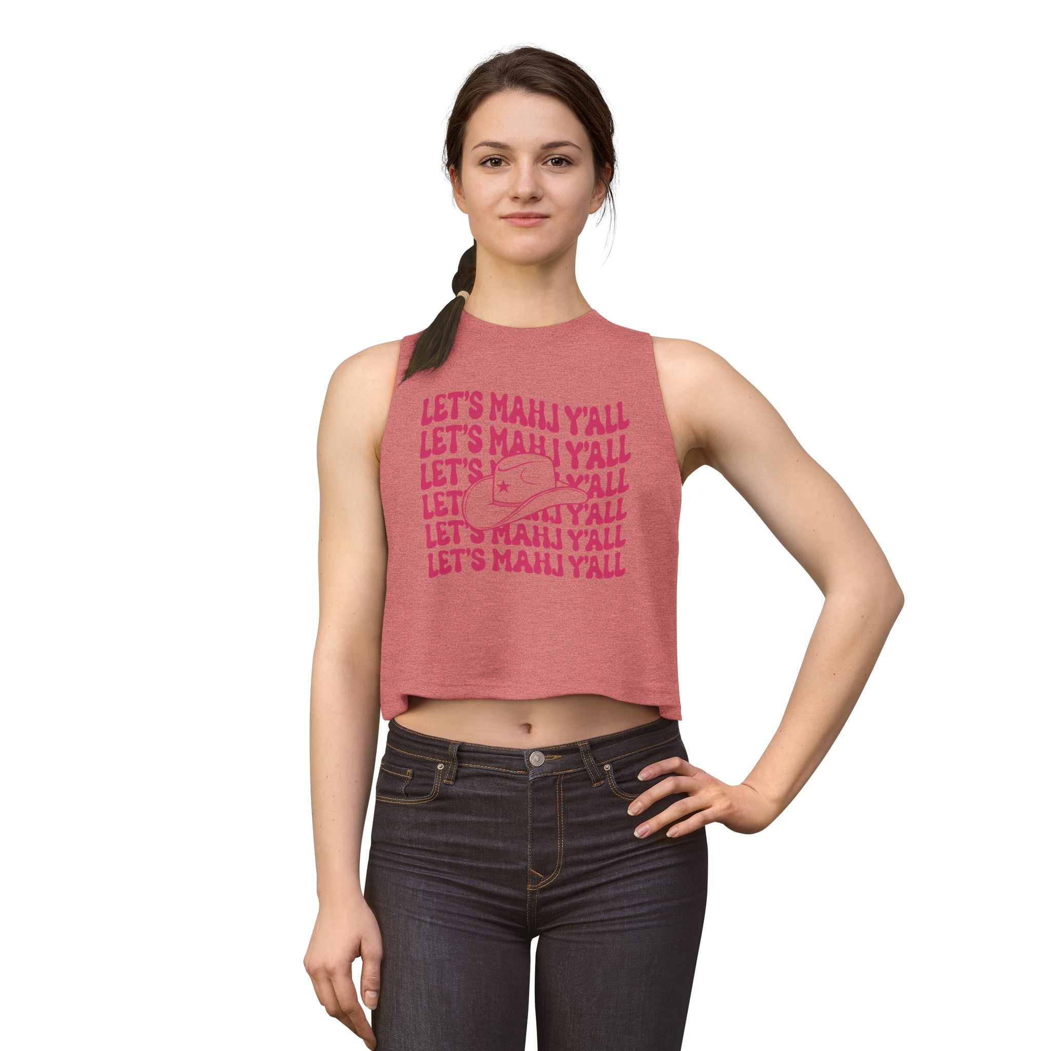 Women's Crop Top - Let's Mahj Y'all (Bella+Canvas)