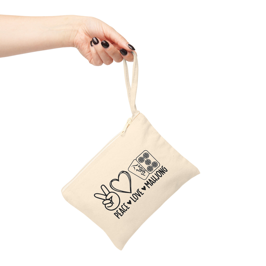 Mahjong Card Bag - Peace, Love, Mahjong