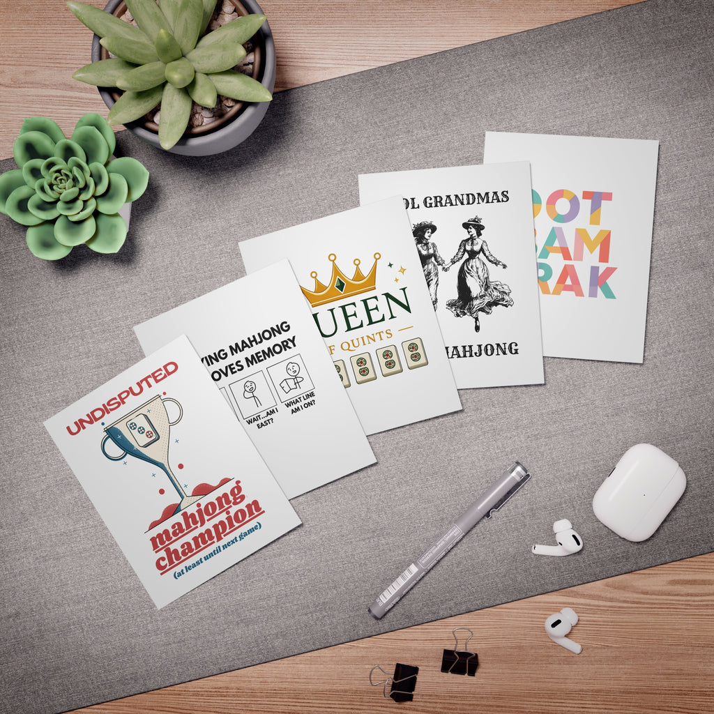 Greeting Cards (5-Pack) - Mahjong Lover Cards