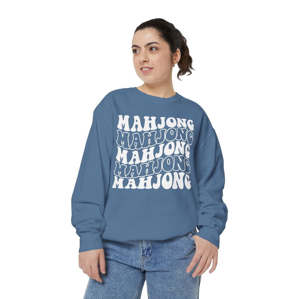 Crewneck Sweatshirt - Mahjong Retro Stack