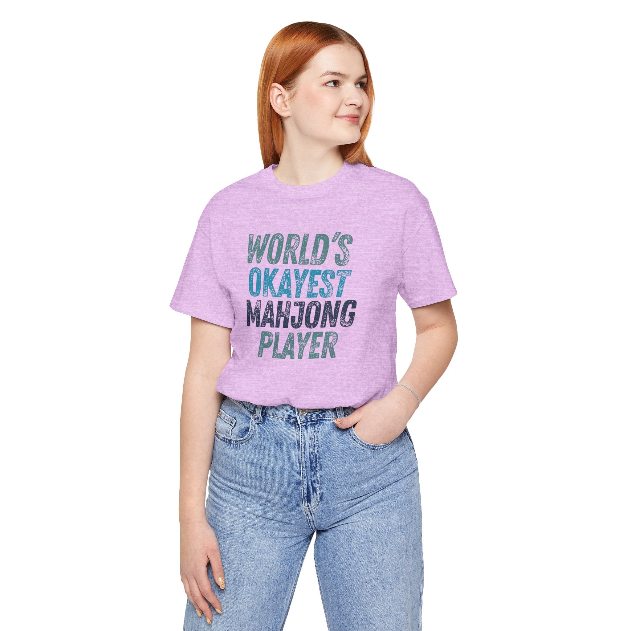 T-Shirt - World's Okayest Mahjong Player (Bella+Canvas - Unisex)
