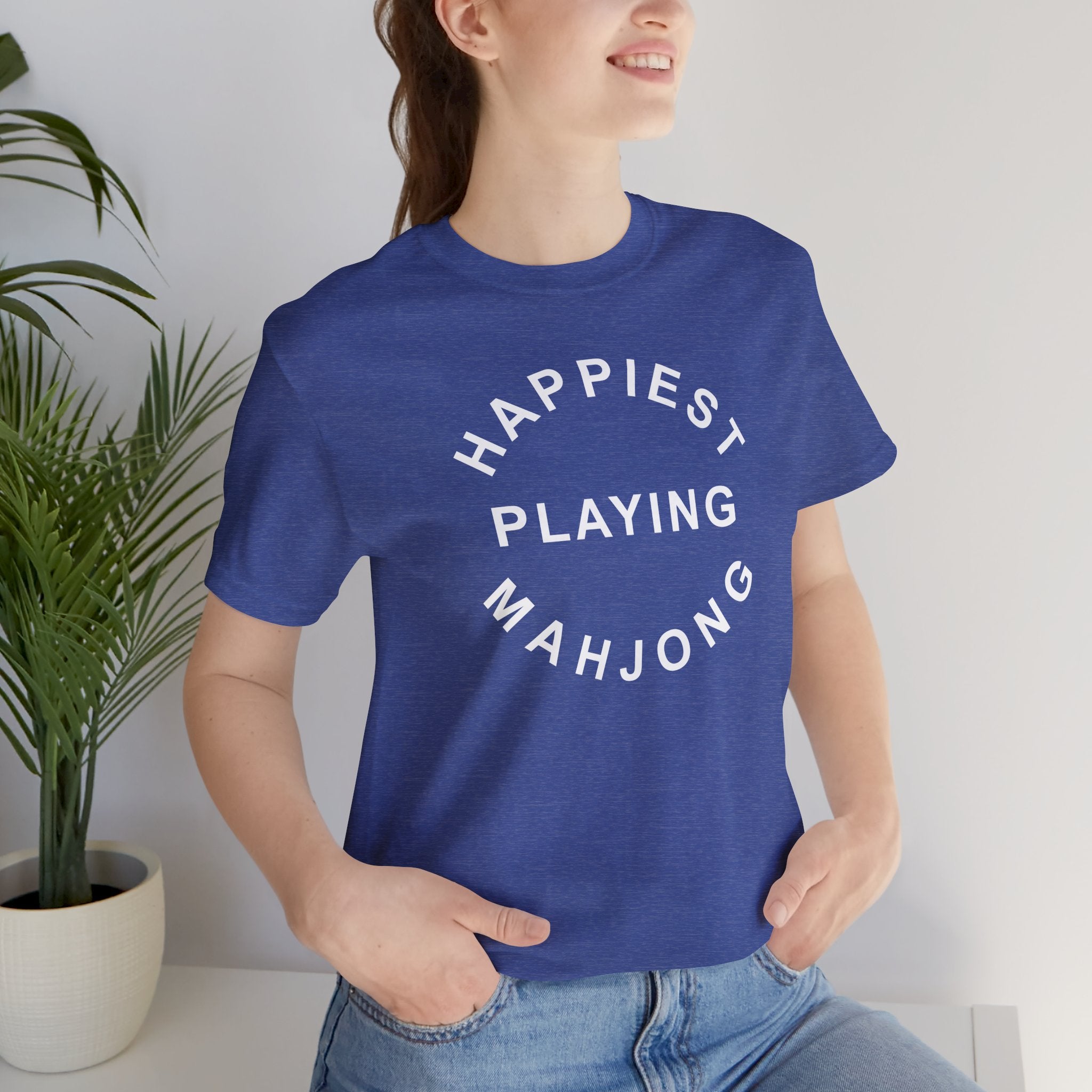 T-Shirt - Happiest Playing Mahjong (Bella+Canvas - Unisex)