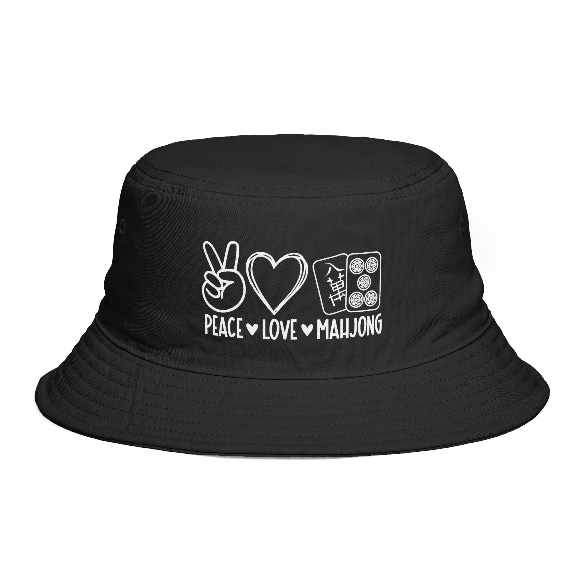 Bucket Hat — Peace Love Mahjong