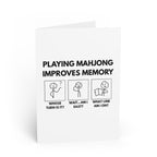 Greeting Card - Playing Mahjong Improves Memory (includes envelope)