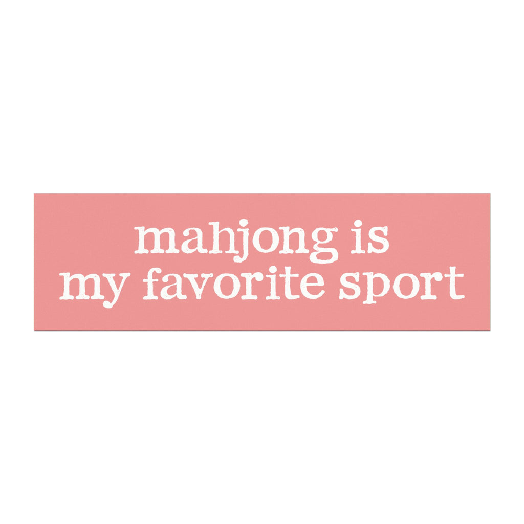 Car Magnet - Mahjong Is My Favorite Sport