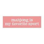 Car Magnet - Mahjong Is My Favorite Sport