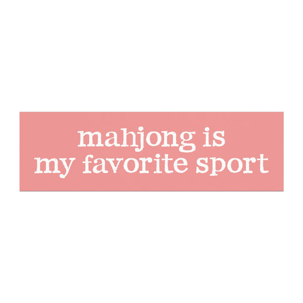 Car Magnet - Mahjong Is My Favorite Sport