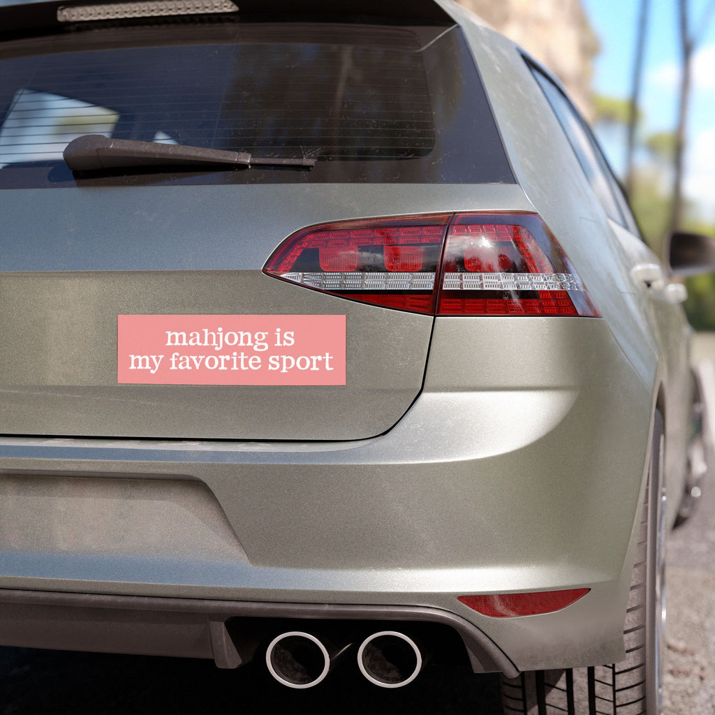 Car Magnet - Mahjong Is My Favorite Sport