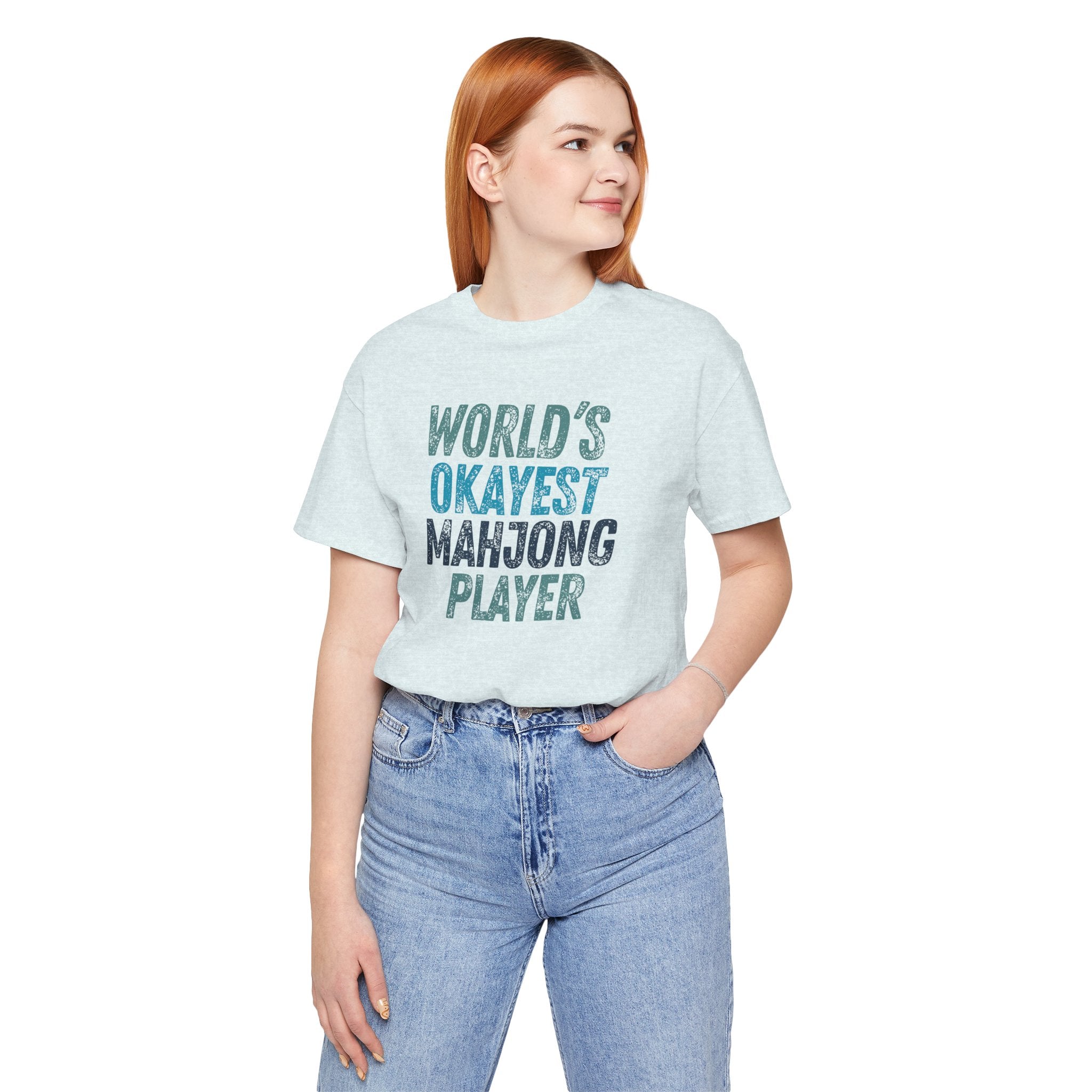 T-Shirt - World's Okayest Mahjong Player (Bella+Canvas - Unisex)