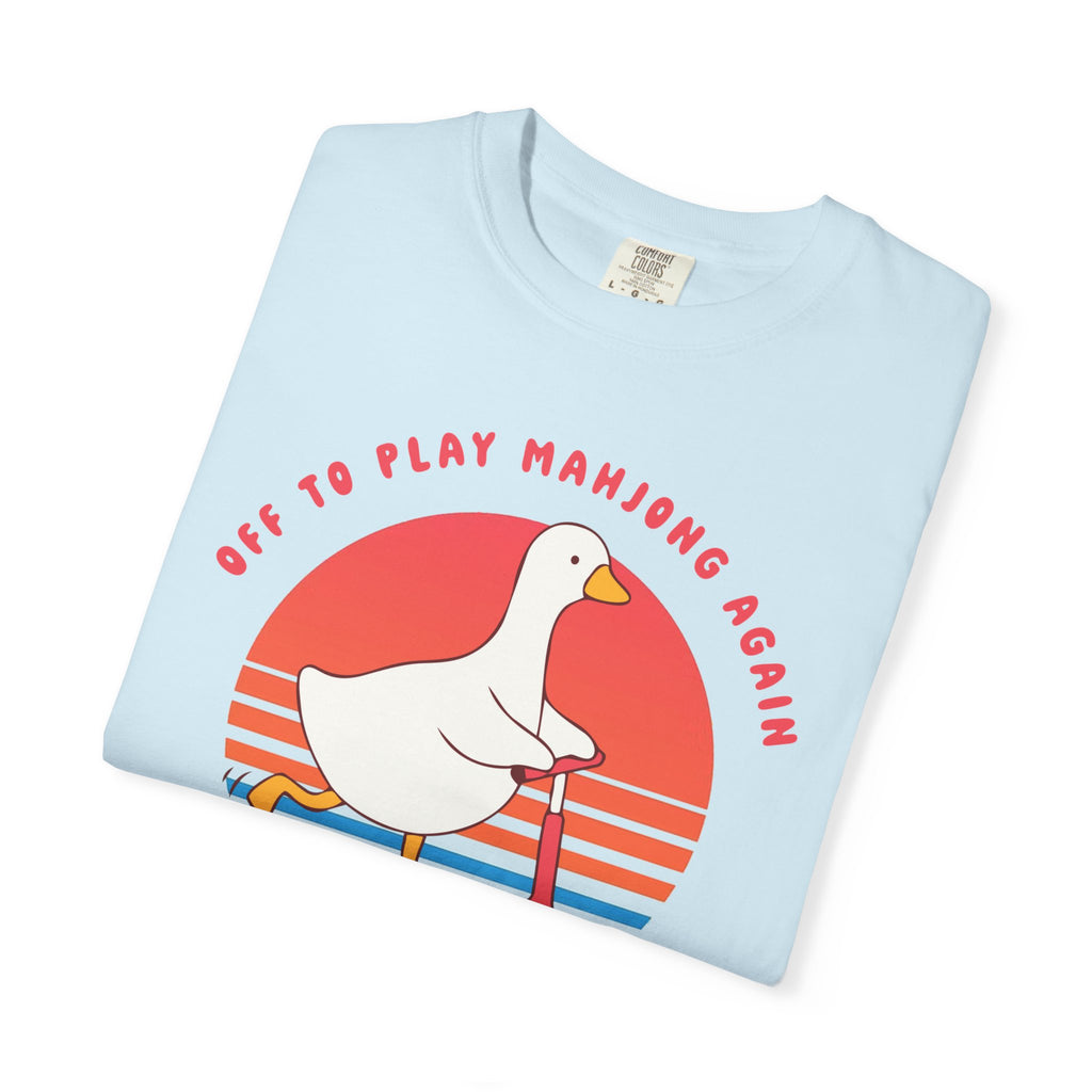 T-Shirt - Off To Play Mahjong Again (Comfort Colors - Unisex)