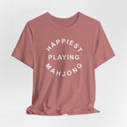 T-Shirt - Happiest Playing Mahjong (Bella+Canvas - Unisex)