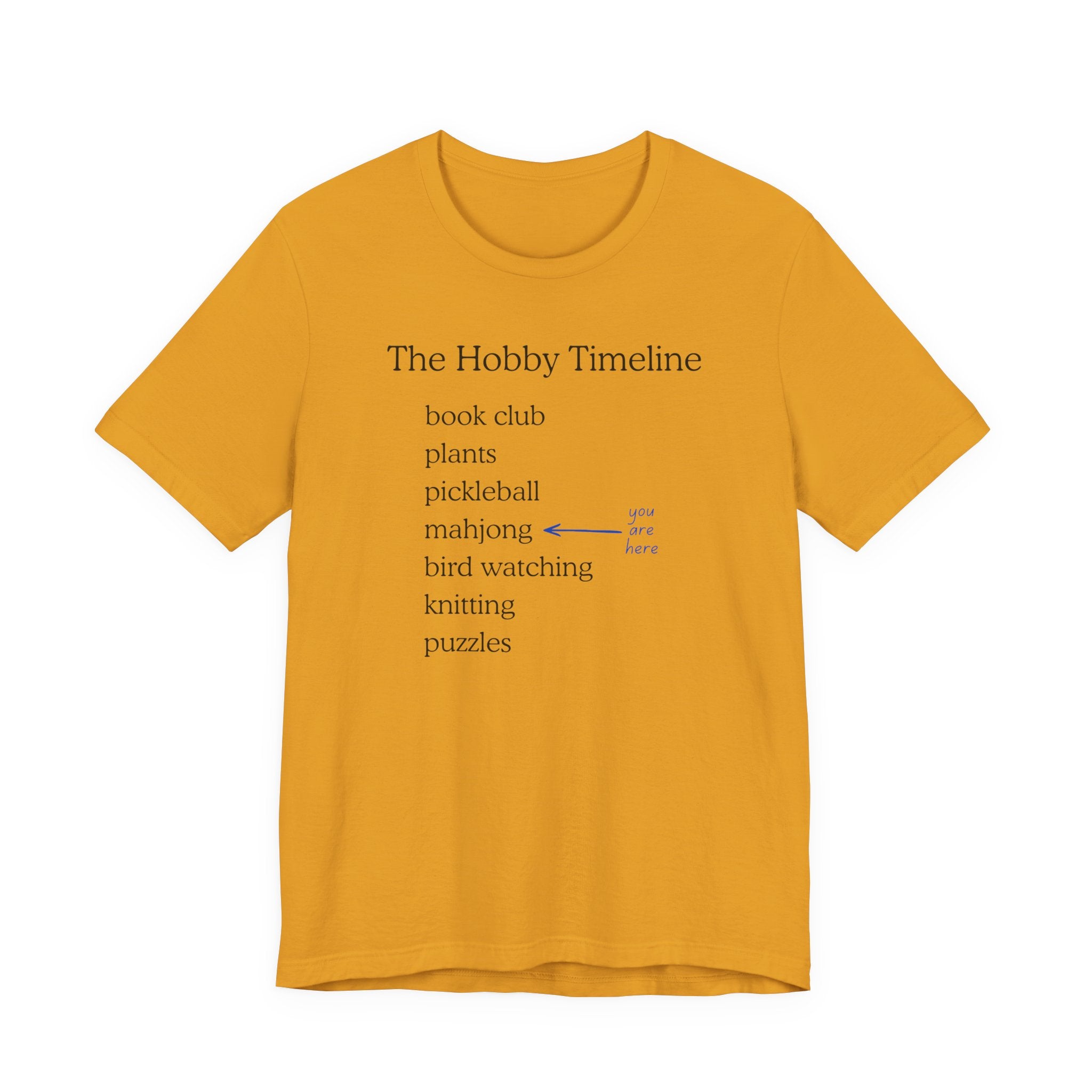 T-Shirt - Hobby Timeline Tee (Bella+Canvas - Unisex)