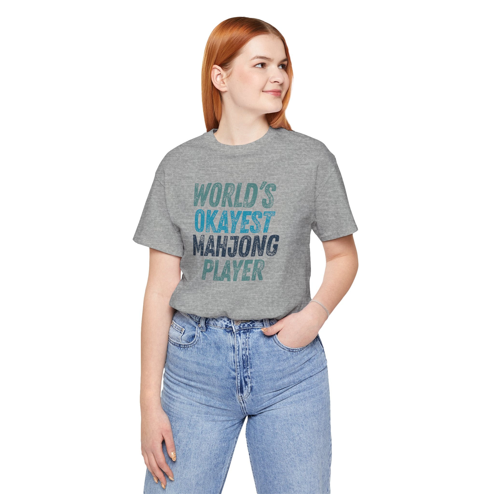 T-Shirt - World's Okayest Mahjong Player (Bella+Canvas - Unisex)