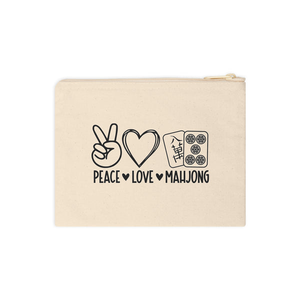 Mahjong Card Bag - Peace, Love, Mahjong