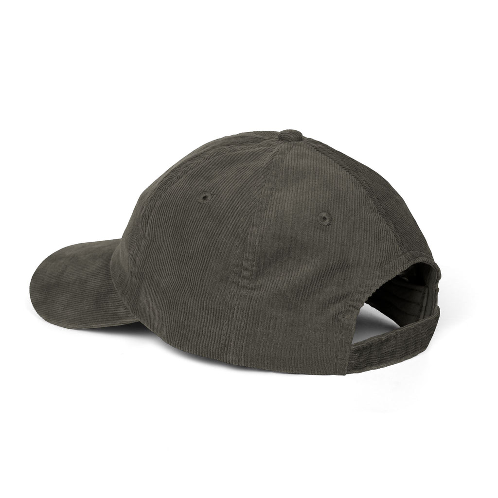 Hat - Embroidered Mahjong Dragon Tile on Corduroy Baseball Hat