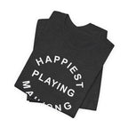 T-Shirt - Happiest Playing Mahjong (Bella+Canvas - Unisex)