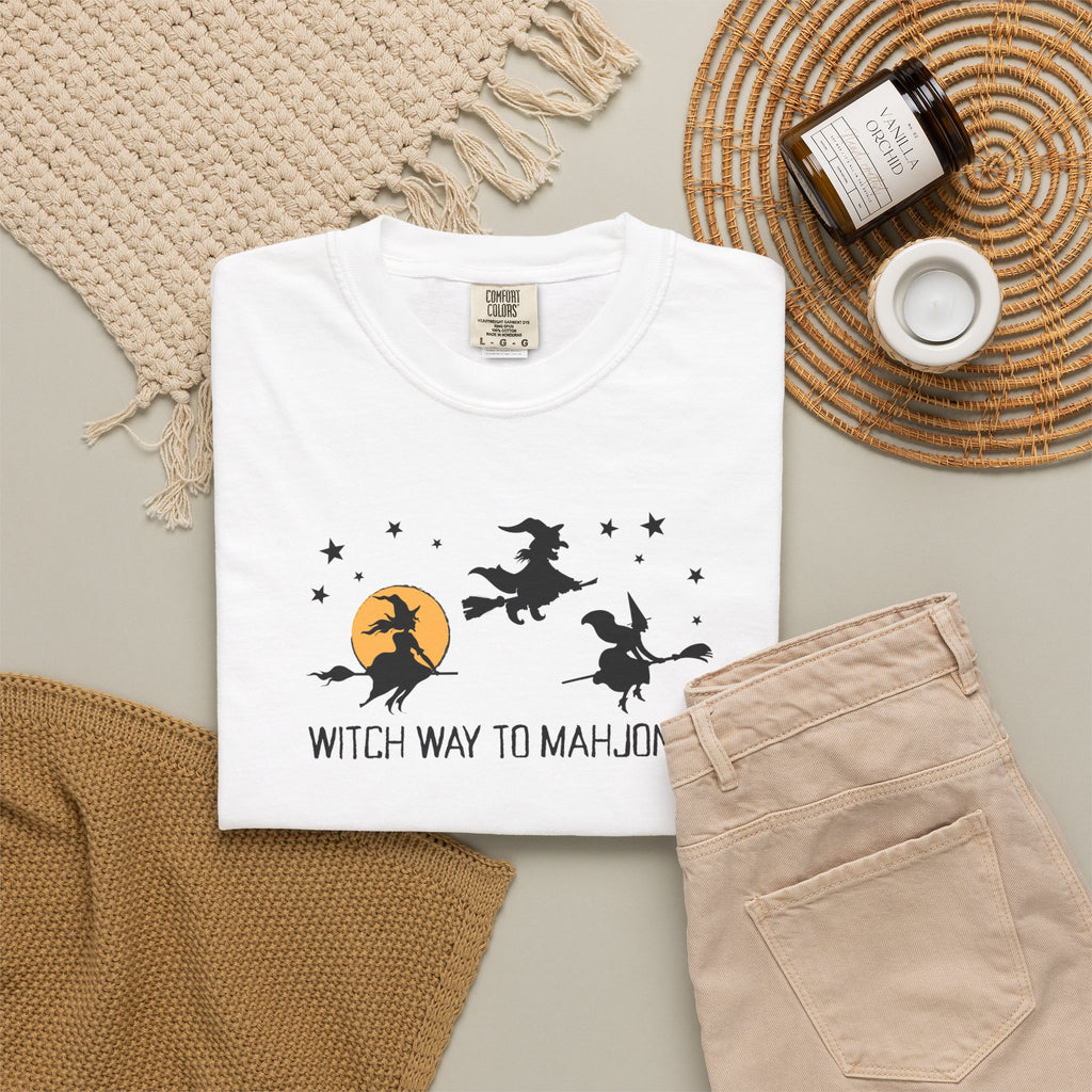 T-Shirt - Witch Way to Mahjong (Comfort Colors)