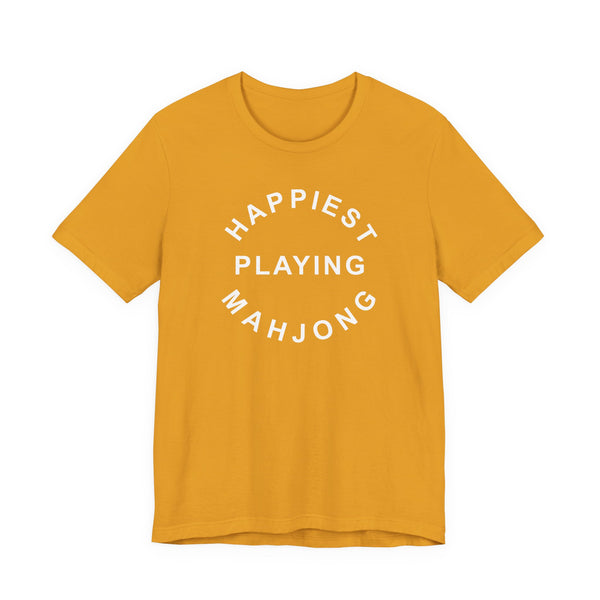T-Shirt - Happiest Playing Mahjong (Bella+Canvas - Unisex)