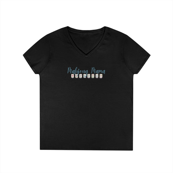 T-Shirt - Mahjong Mama - (Womens V-Neck)