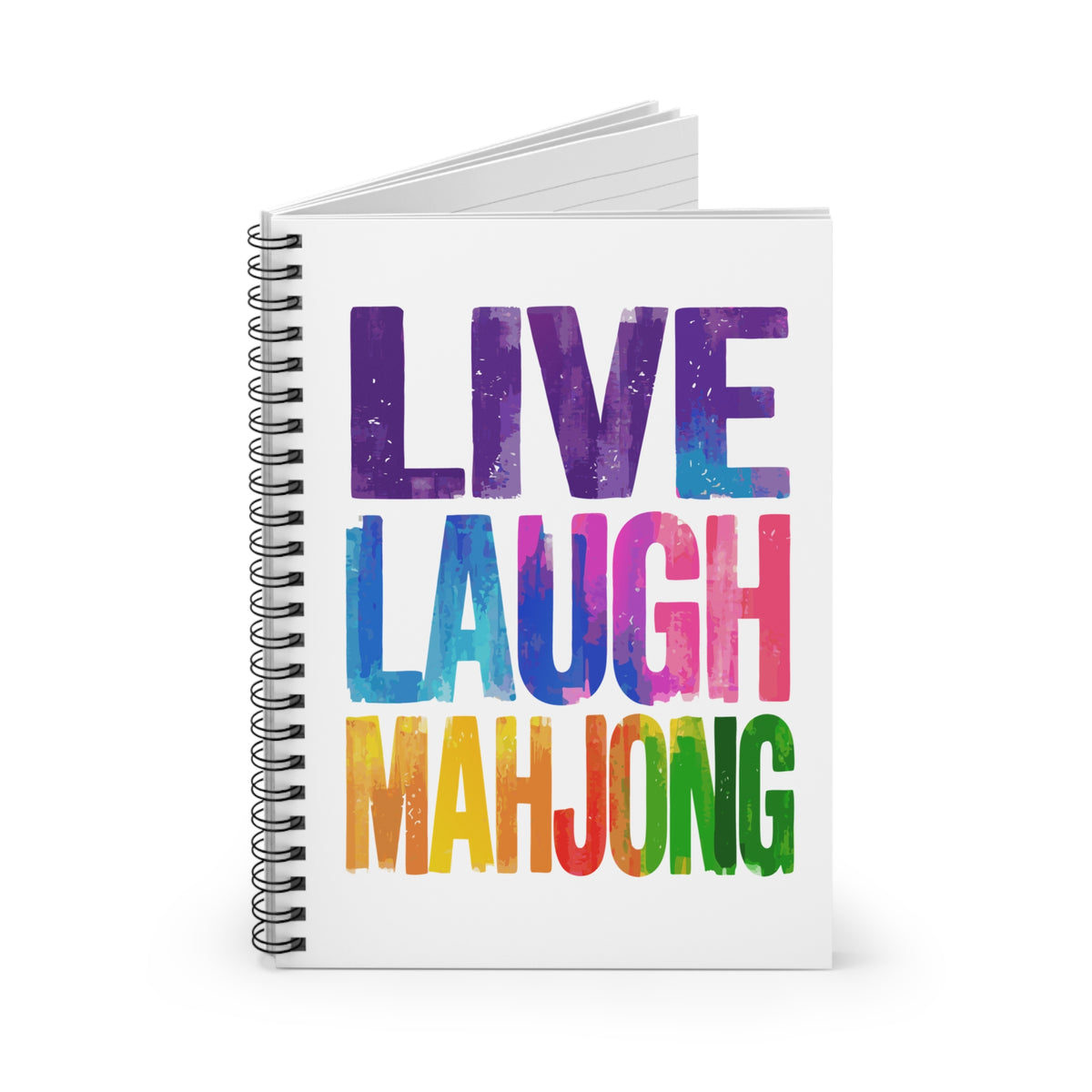 Spiral Notebook - Live Laugh Mahjong