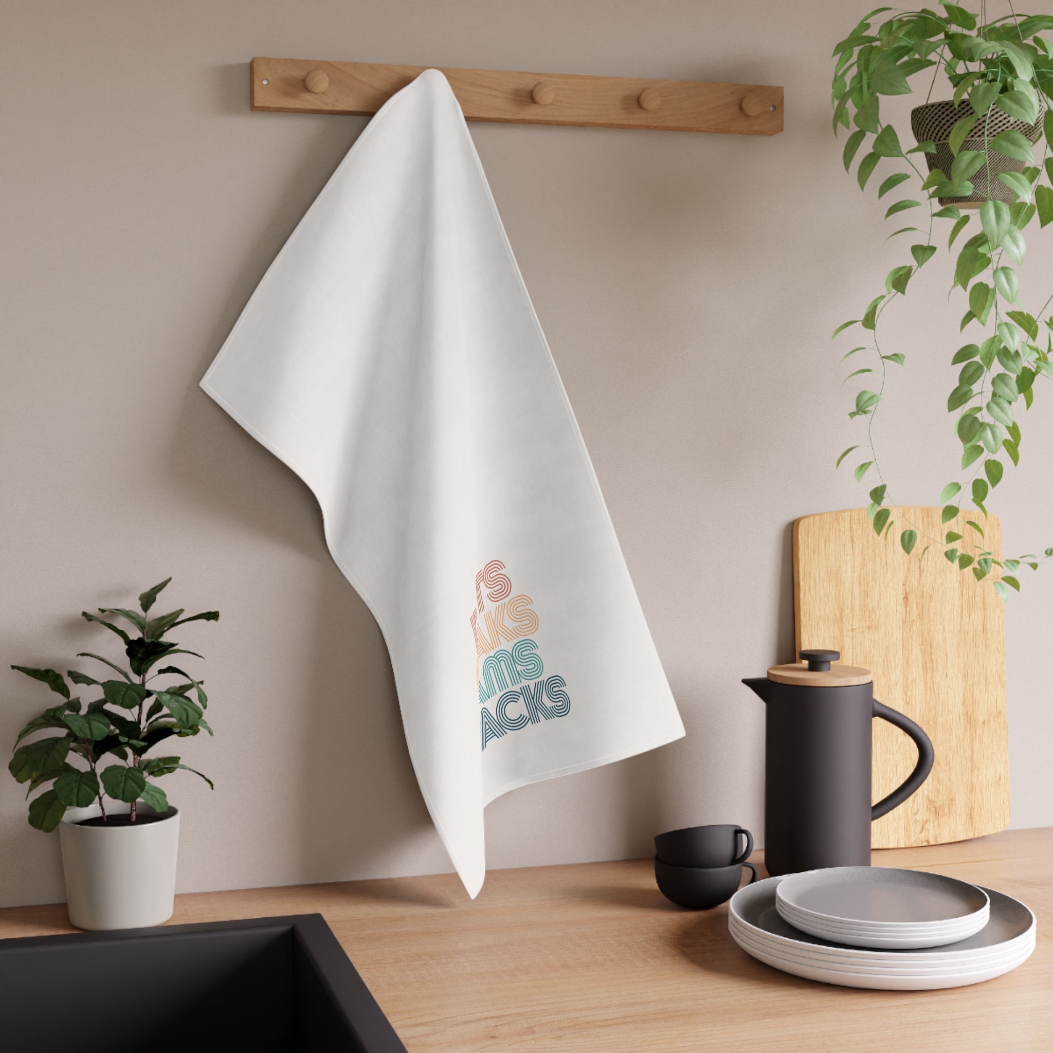 Tea Towel - Dots Craks Bams Snacks