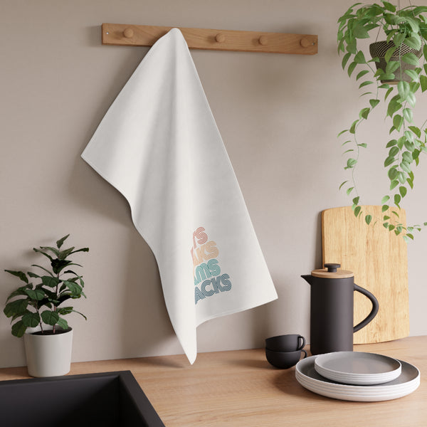 Tea Towel - Dots Craks Bams Snacks