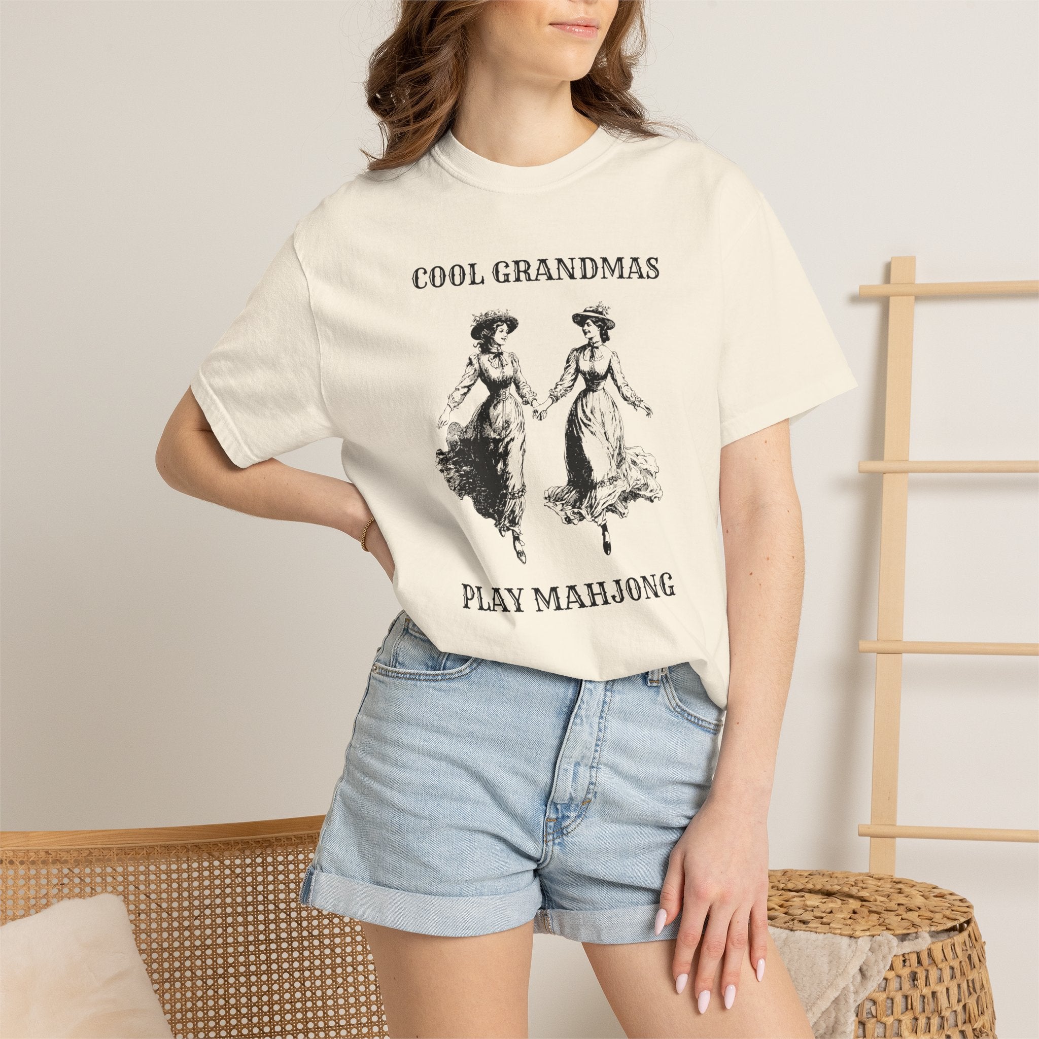 T-Shirt - Cool Grandmas Play Mahjong (Comfort Colors - Unisex)
