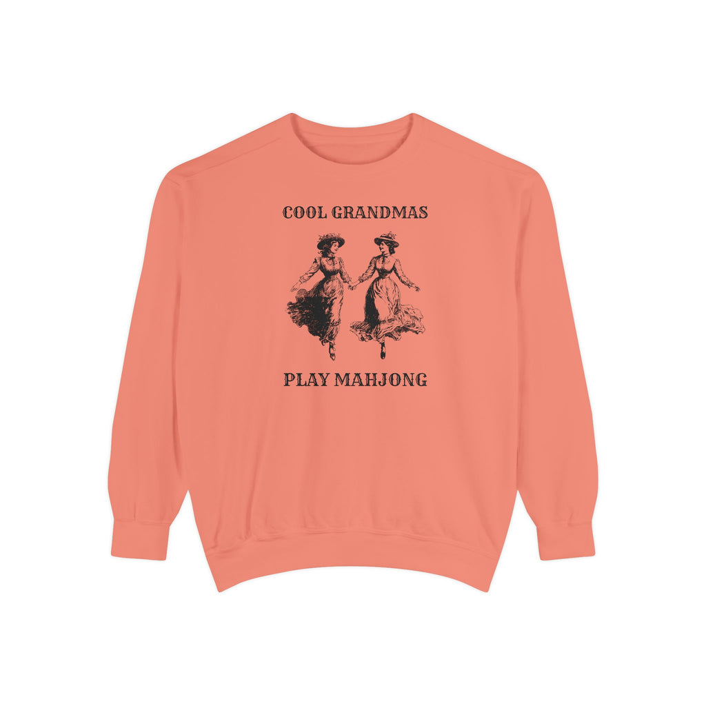 Crewneck Sweatshirt - Cool Grandmas Play Mahjong (Comfort Colors)