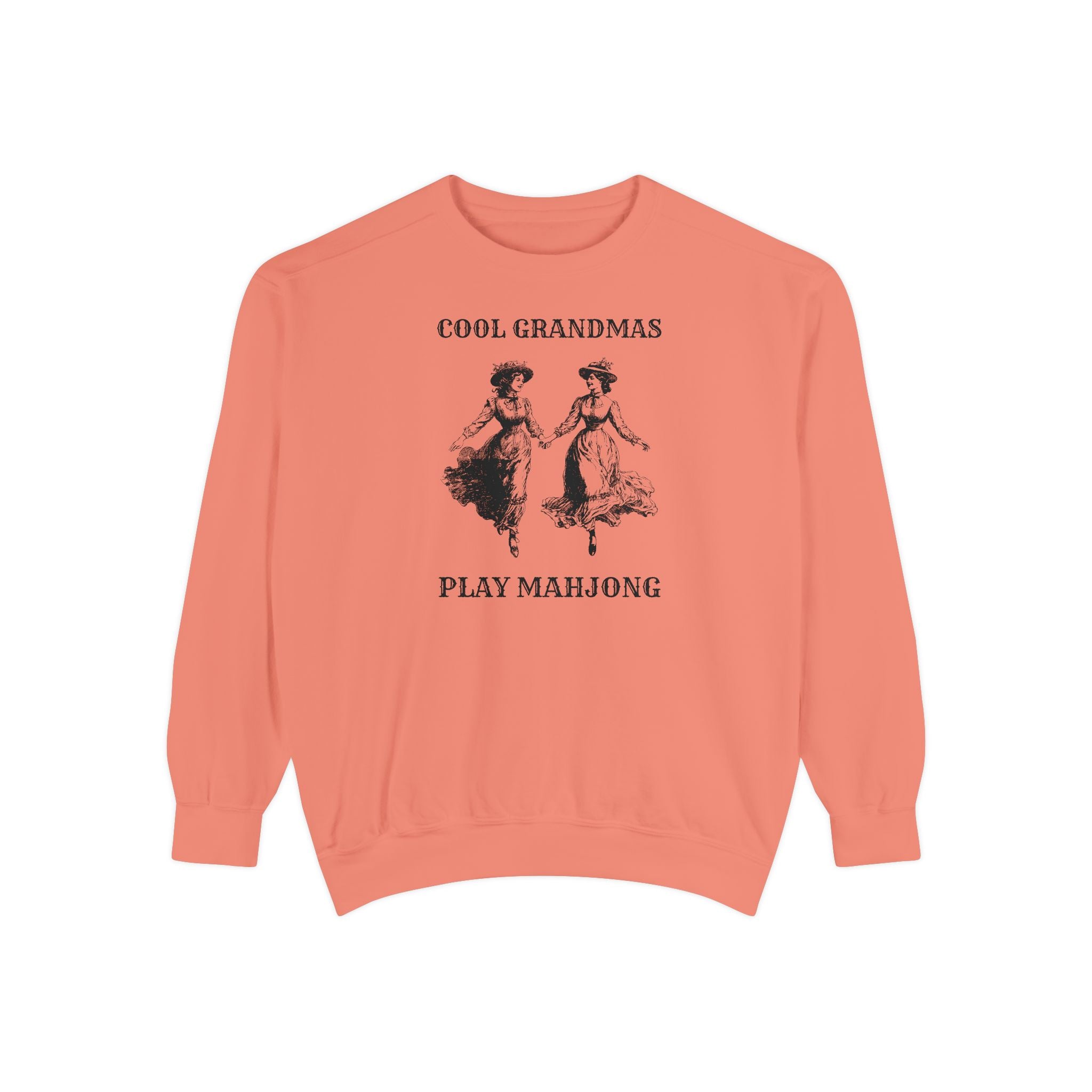 Crewneck Sweatshirt - Cool Grandmas Play Mahjong (Comfort Colors)