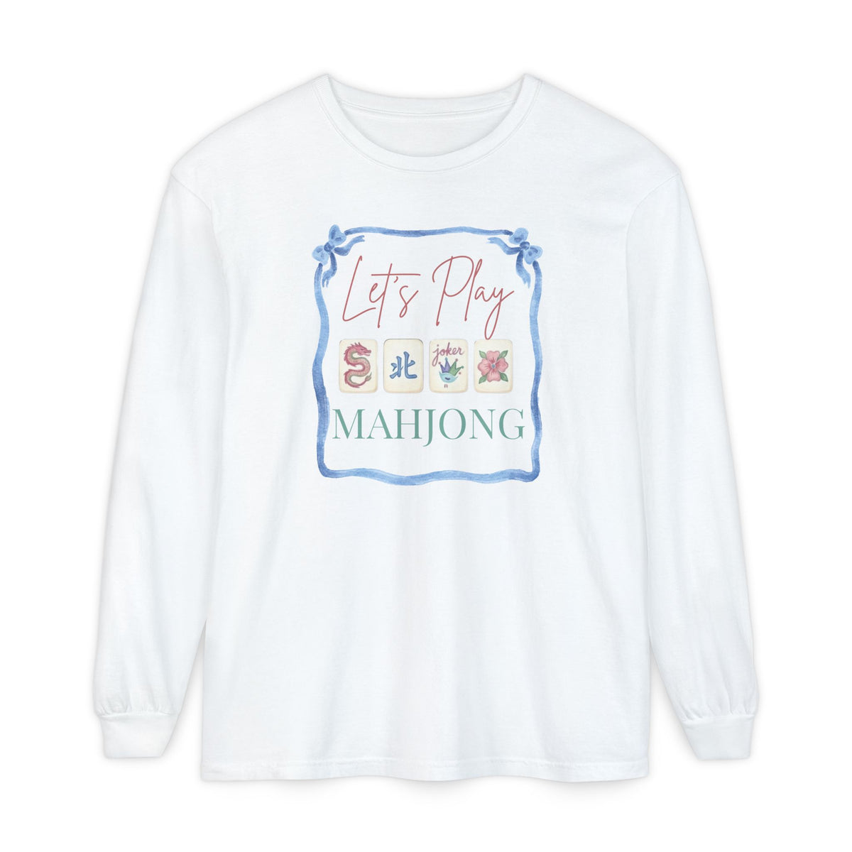 Long Sleeve T-Shirt - Let's Play Mahjong Main image