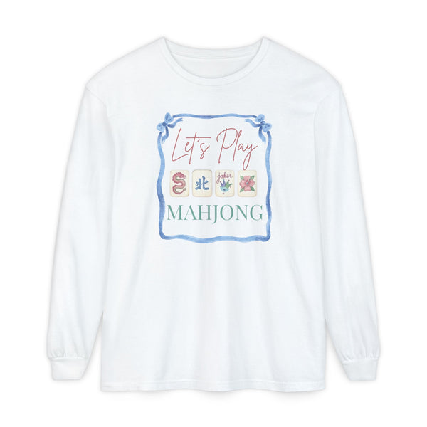 Long Sleeve T-Shirt - Let's Play Mahjong