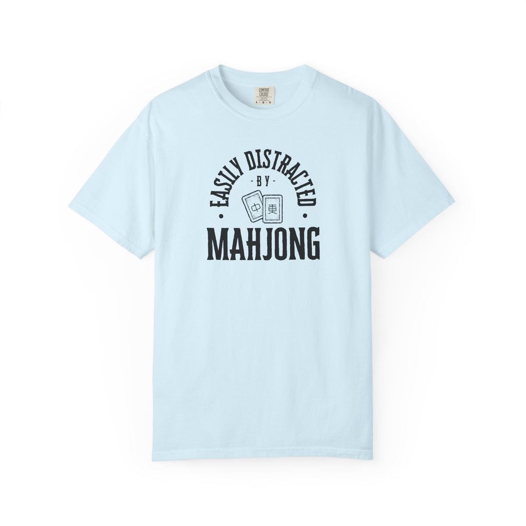 T-Shirt - Easily Distracted by Mahjong (Comfort Colors - Unisex)