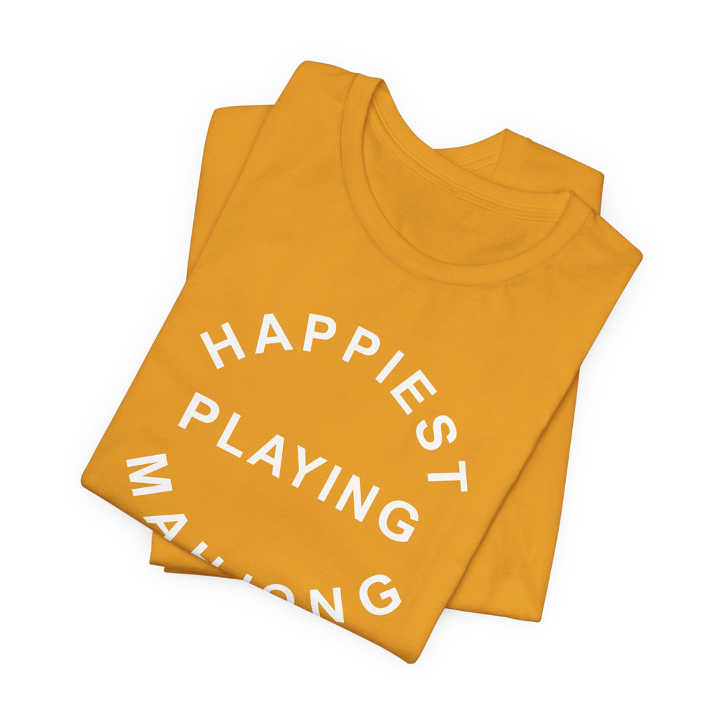 T-Shirt - Happiest Playing Mahjong (Bella+Canvas - Unisex)