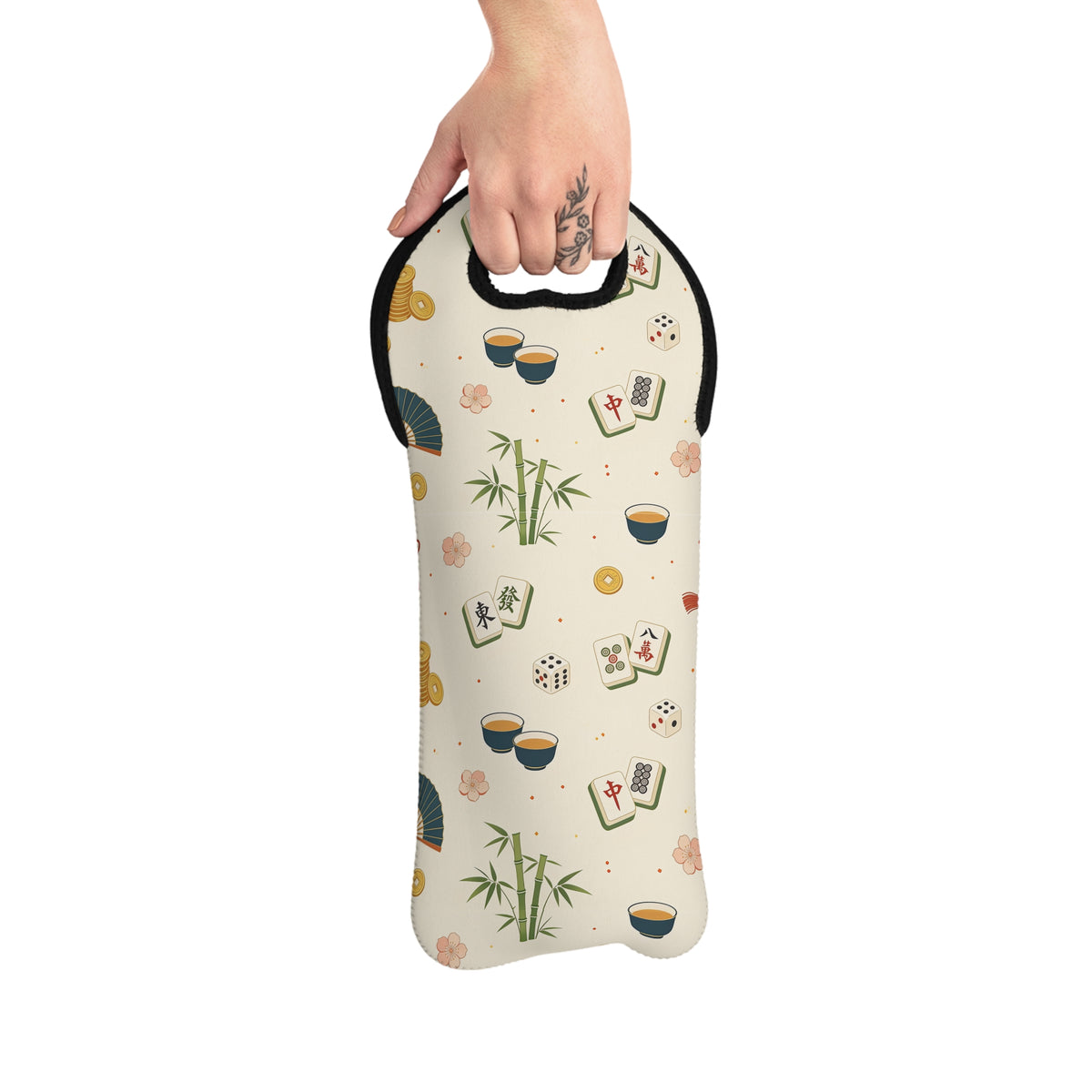 Wine Tote Bag - Mahjong Night Main image