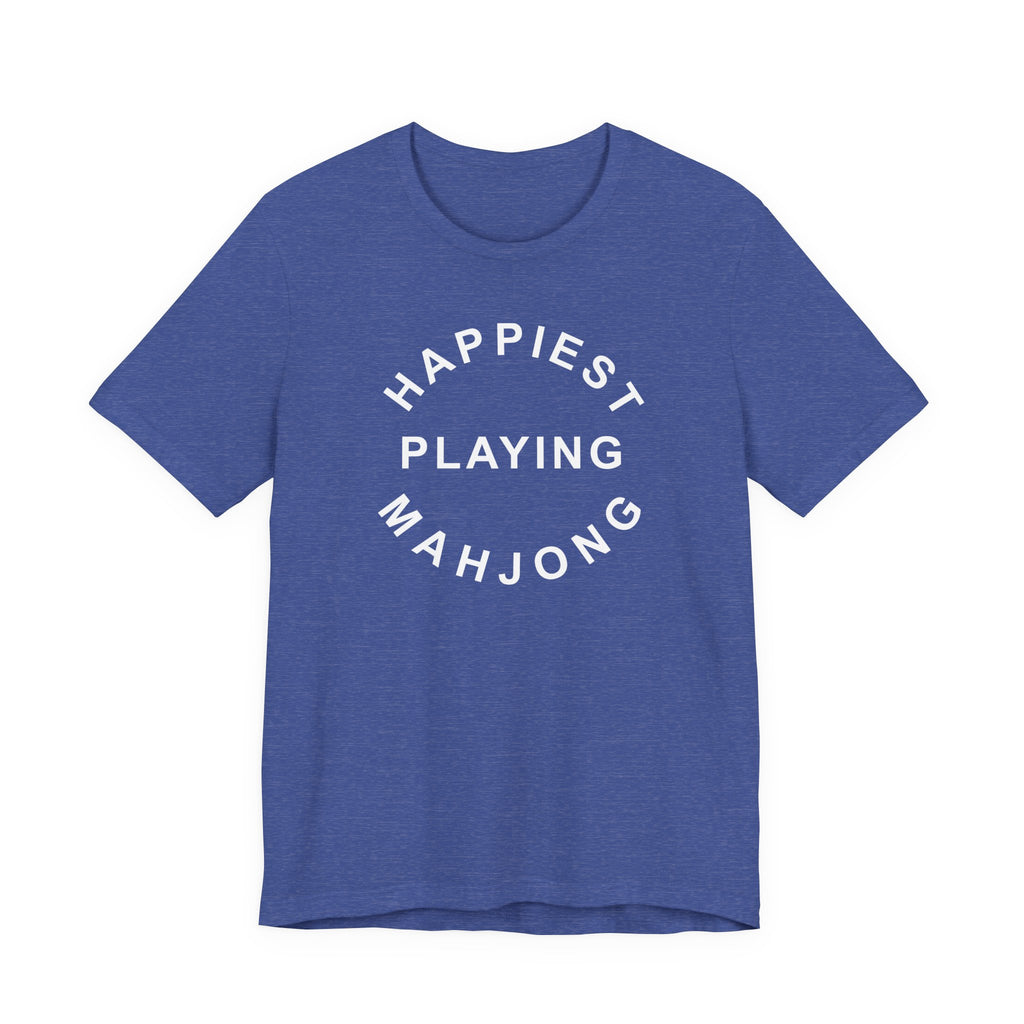 T-Shirt - Happiest Playing Mahjong (Bella+Canvas - Unisex)