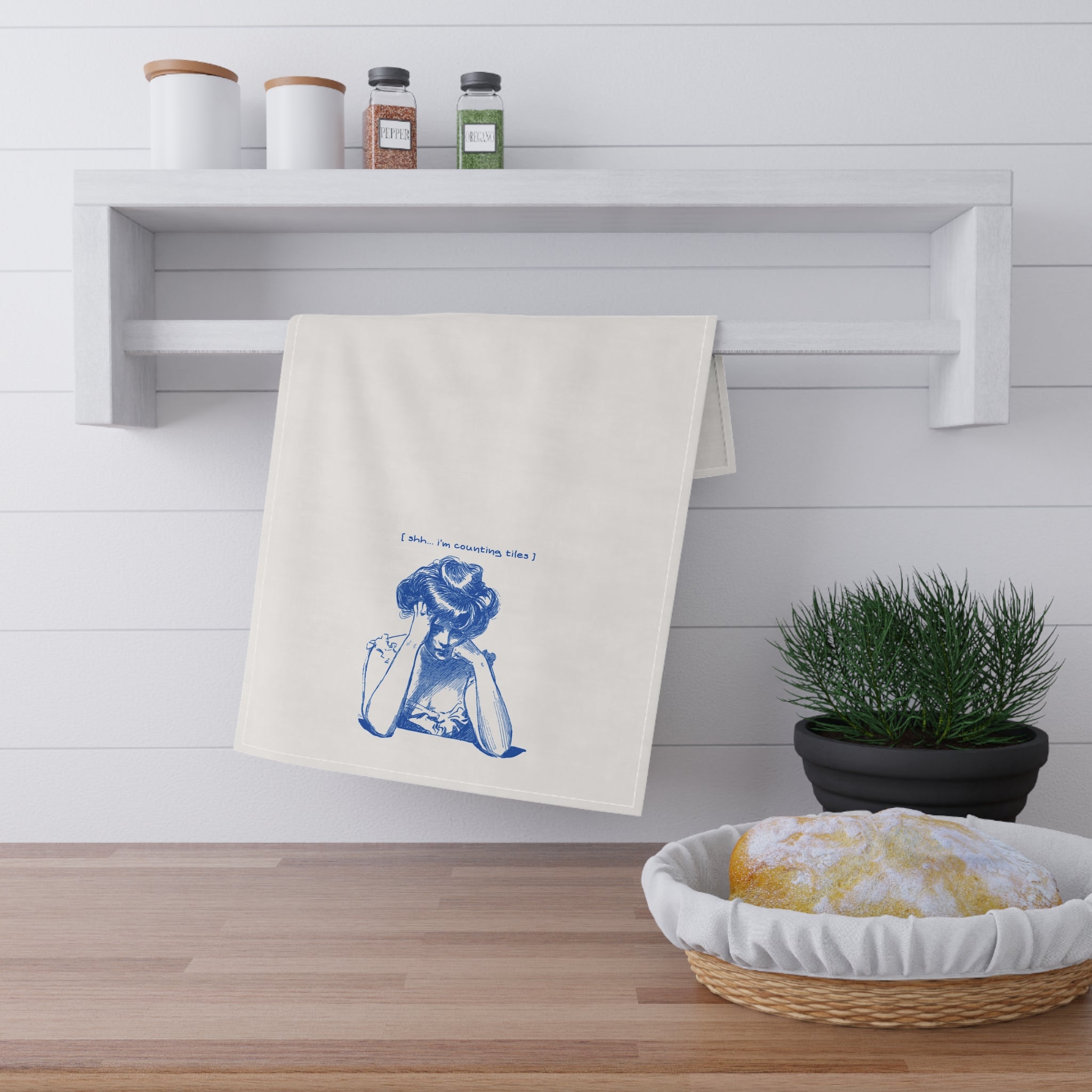 Tea Towel - Shhhh... I'm Counting Tiles