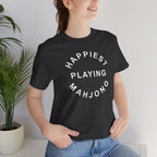 T-Shirt - Happiest Playing Mahjong (Bella+Canvas - Unisex)