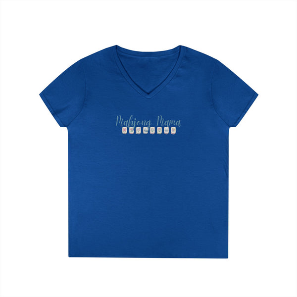 T-Shirt - Mahjong Mama - (Womens V-Neck)