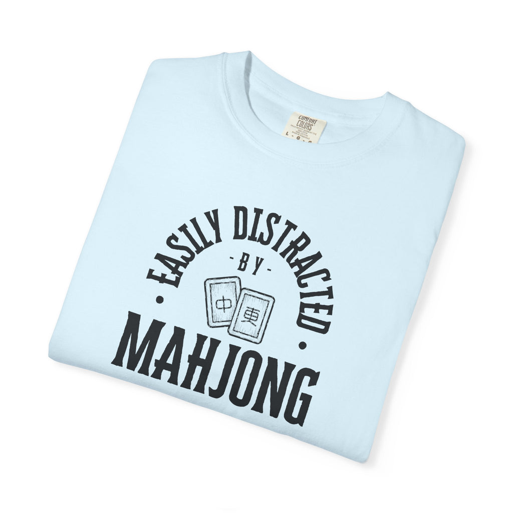T-Shirt - Easily Distracted by Mahjong (Comfort Colors - Unisex)
