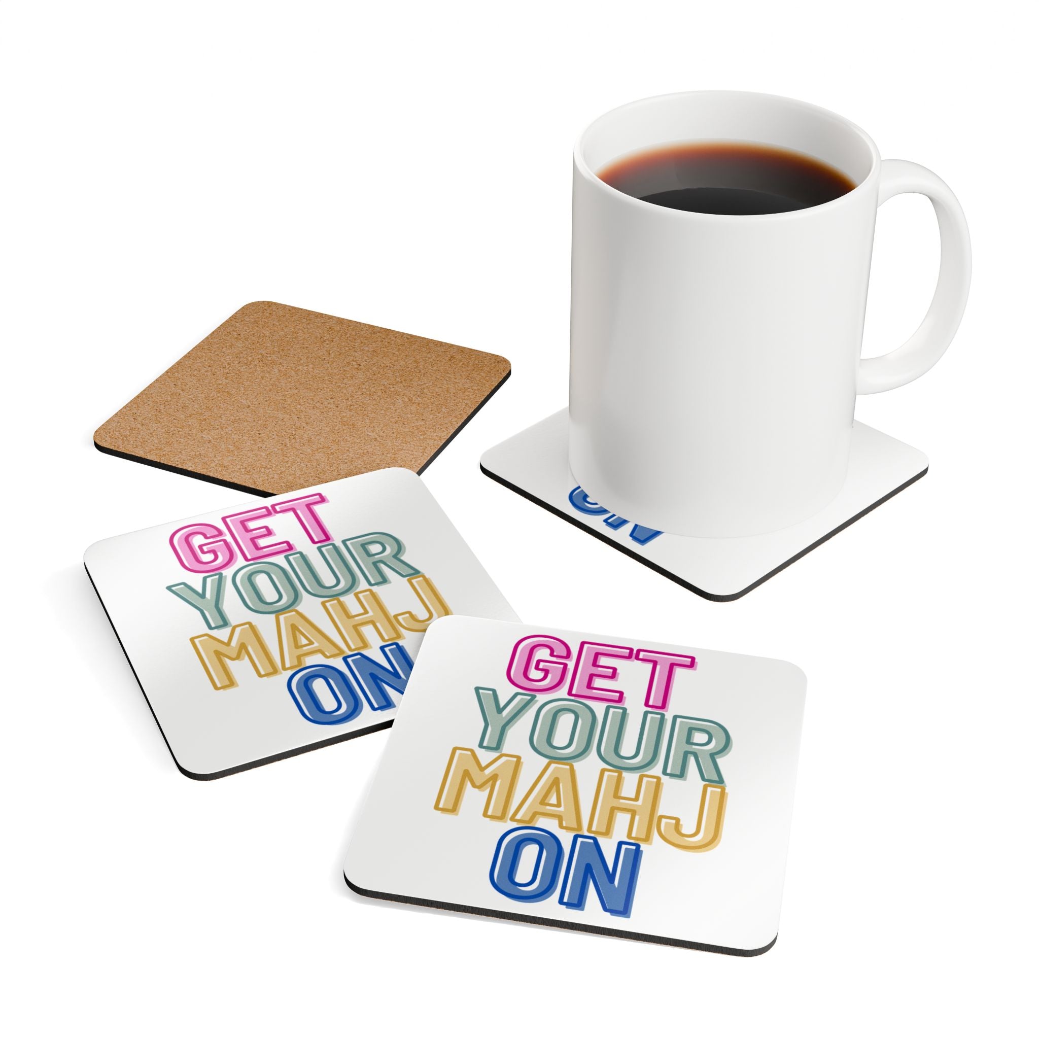 Coasters (4-Pack) - Get Your Mahj On