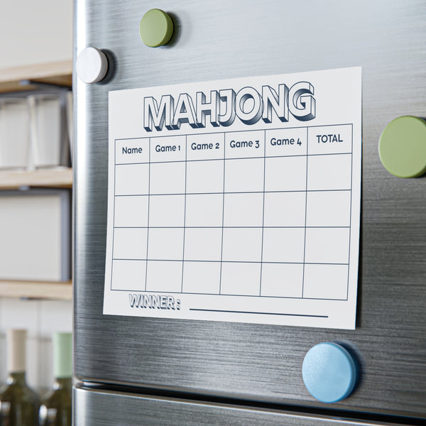 Mahjong Scorecard - Post-it® Sticky Pad - 8''x6''