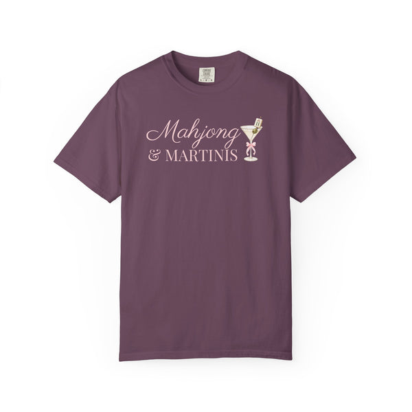 T-Shirt - Mahjong & Martinis T-Shirt (Comfort Colors - Unisex)